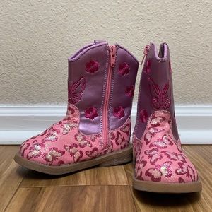 Blazon Roxy toddler boots wore 2 times like new size 6